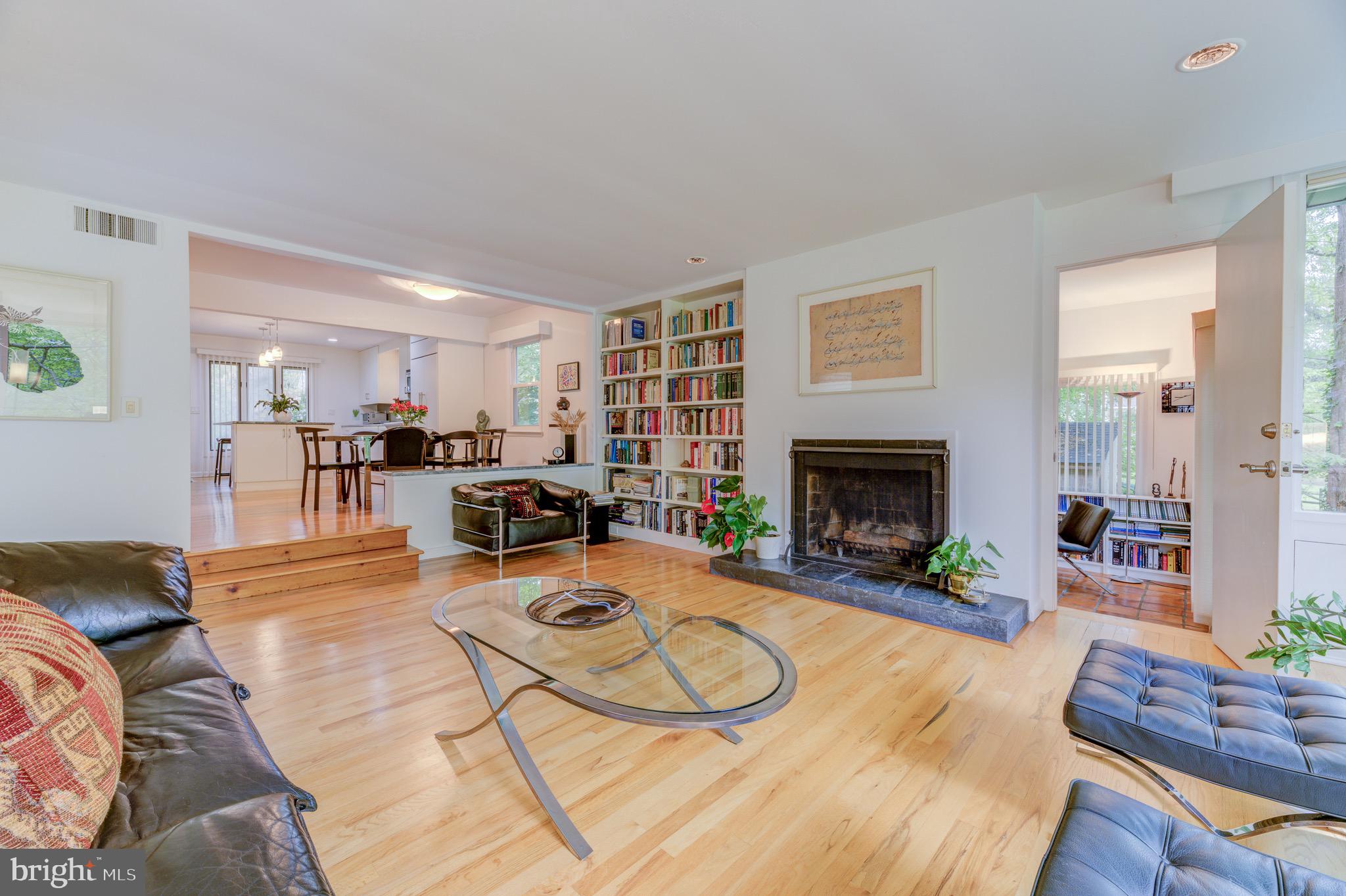 267 Hamilton Avenue Princeton, NJ 08540 - Photo 16 of 39 a living room with furniture and a fireplace