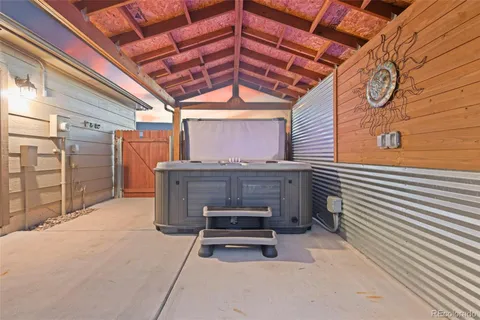 a view of storage and utility room