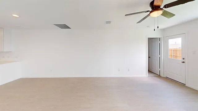 a view of an empty room