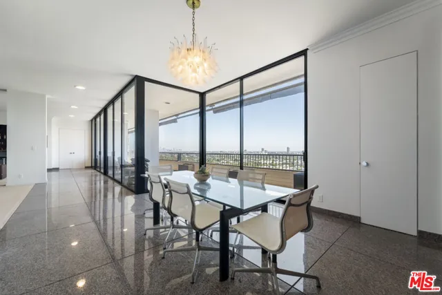 a kitchen with lots of counter top space