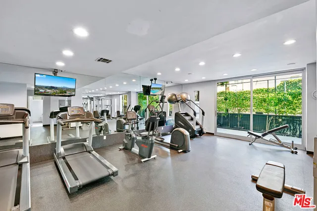 a front view of a multi story building