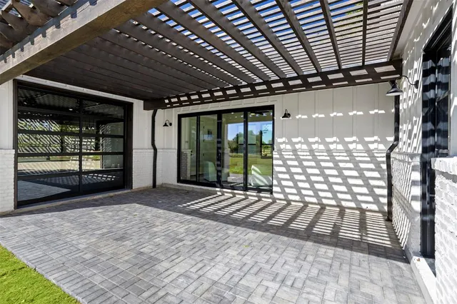 a view of kitchen and wooden floor