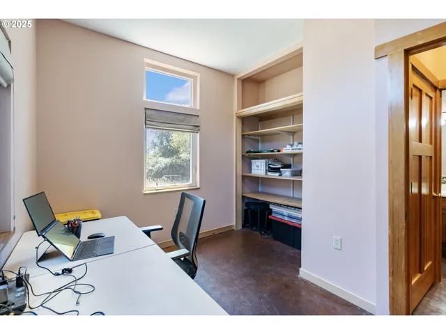 a workspace with a window