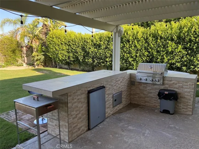 a view of a outdoor space with seating