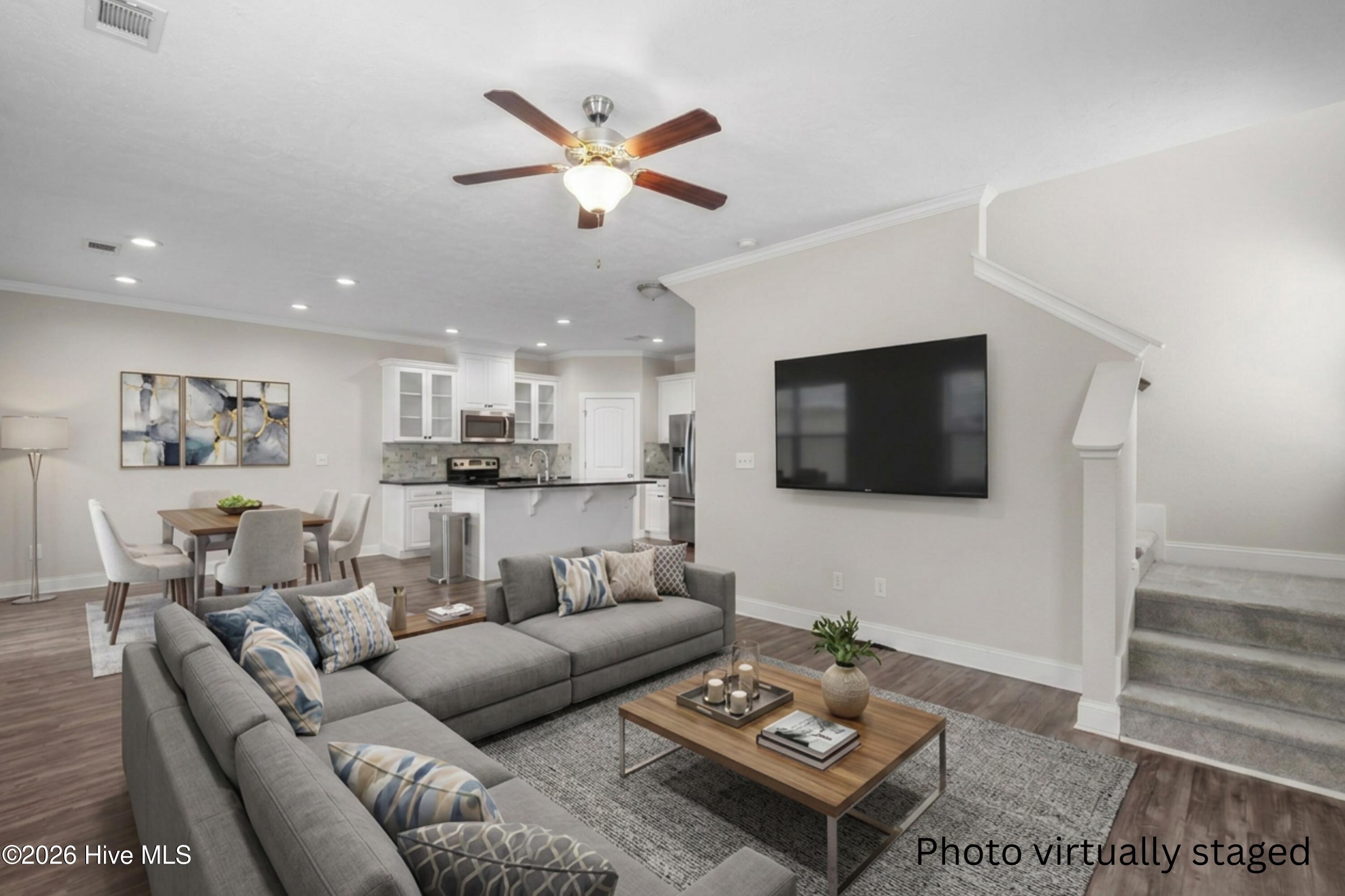 659 Aberdeen Circle Grovetown, GA 30813 - Photo 7 of 36 Living room & dining room - virtually staged