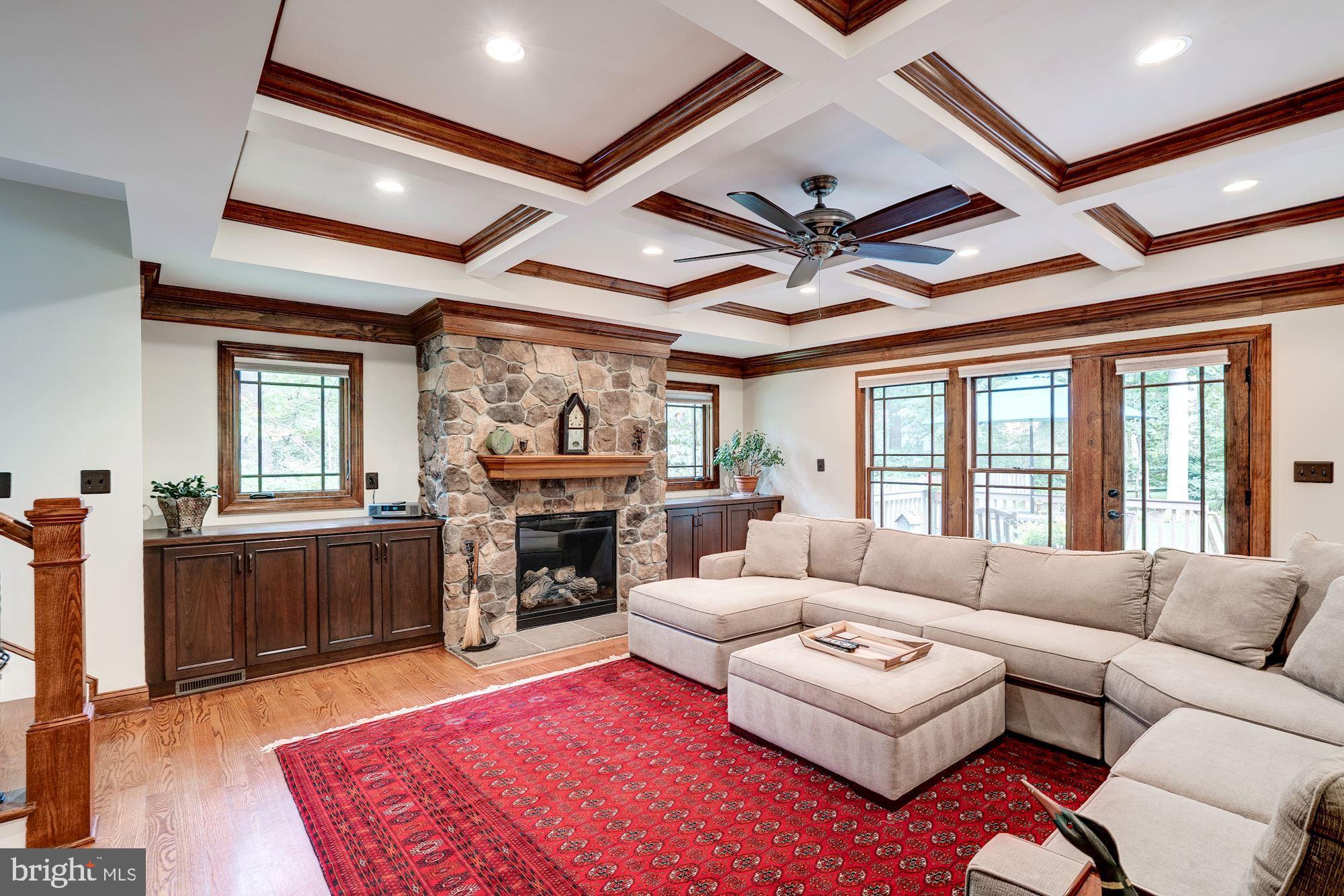 1020 Aponi Road Southeast Vienna, VA 22180 - Photo 16 of 64 Family room with gas fireplace