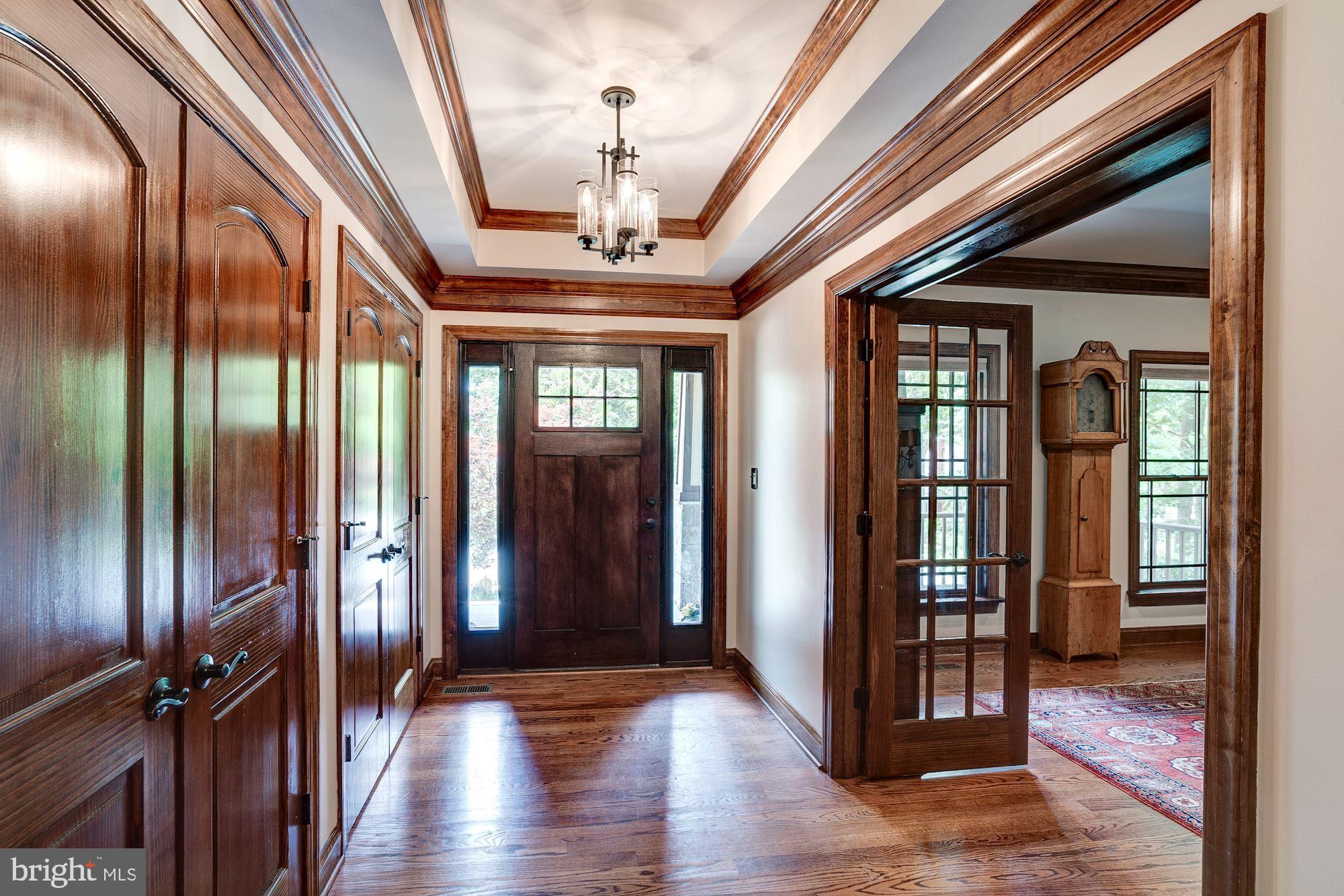 1020 Aponi Road Southeast Vienna, VA 22180 - Photo 6 of 64 Wood front door and decorative tray ceiling
