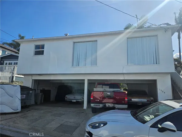 a car parked in garage