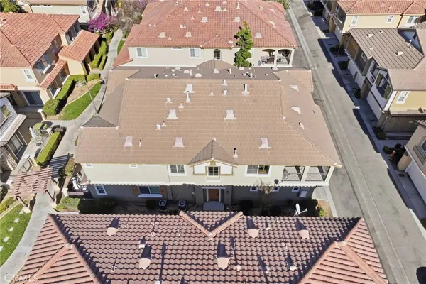 a view of a house with a terrace