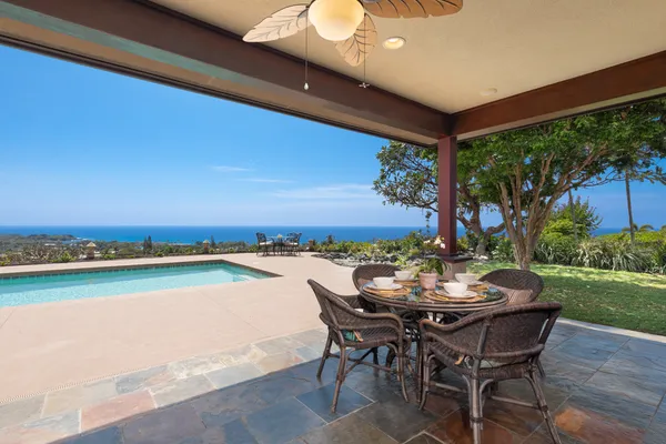 a view of an outdoor seating area