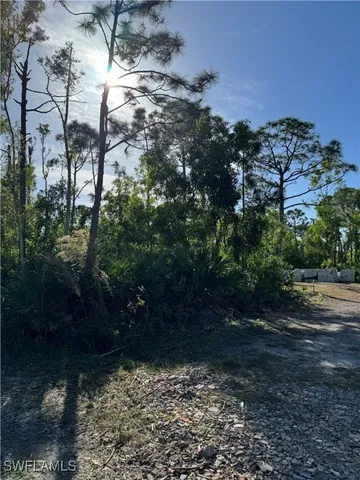 a view of yard with green space