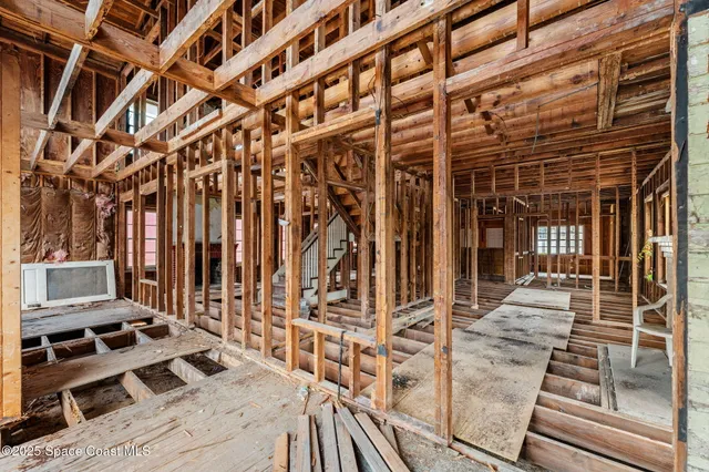 front view of a building with a street