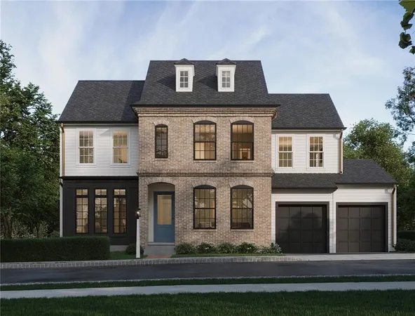 a front view of a house