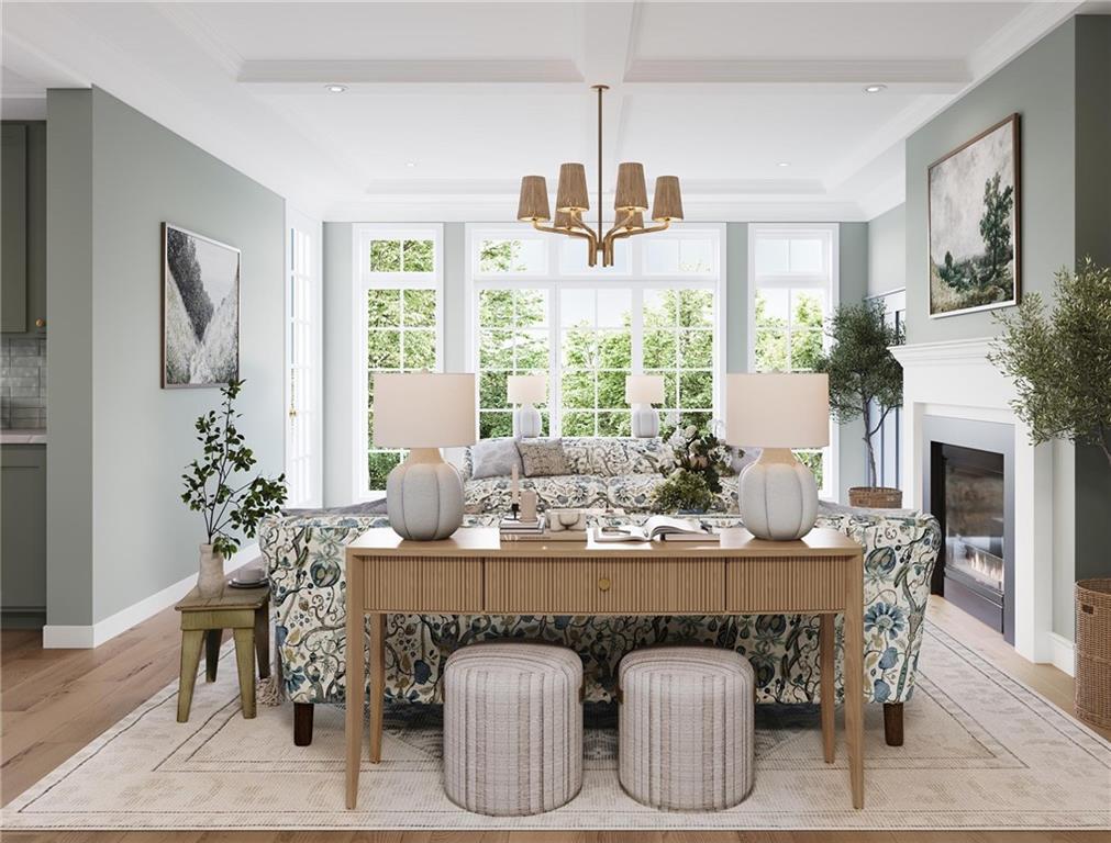 102 Ramsgate Road, Unit CONWAY Cranberry Township, PA 16066 - Photo 12 of 42 a dining room with furniture a chandelier and window
