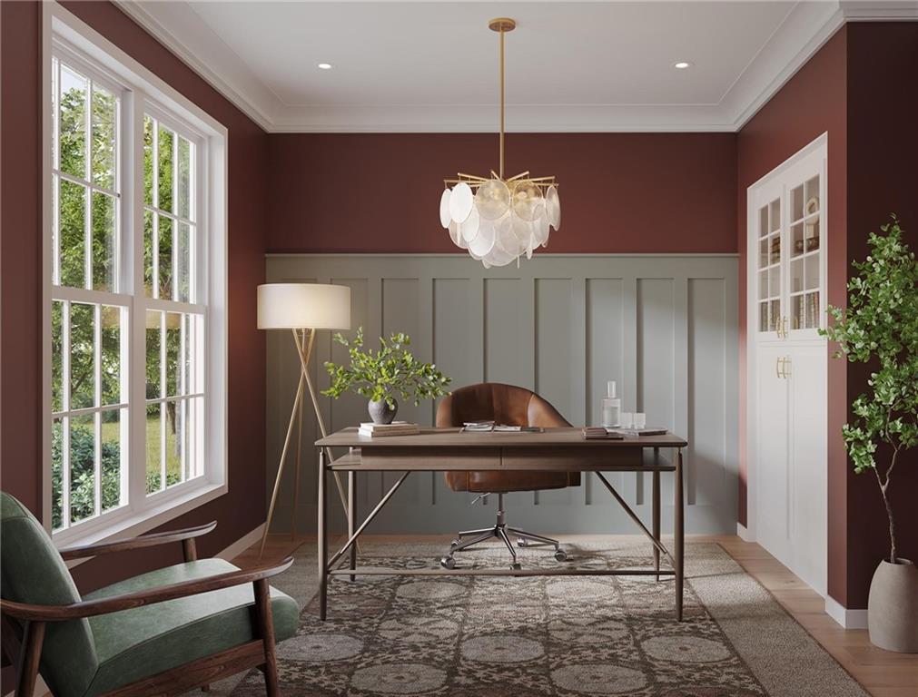 102 Ramsgate Road, Unit CONWAY Cranberry Township, PA 16066 - Photo 16 of 42 a view of a livingroom with furniture window and wooden floor