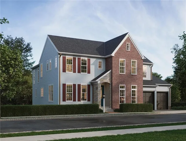 a front view of a house