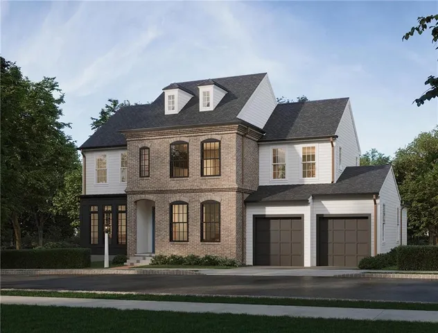 a front view of a house