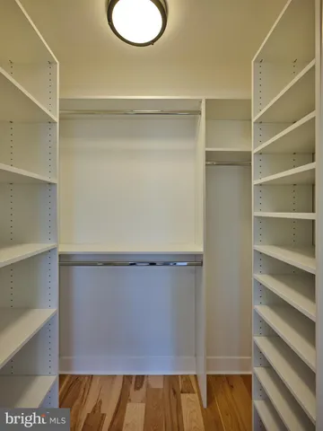 a close view of closet