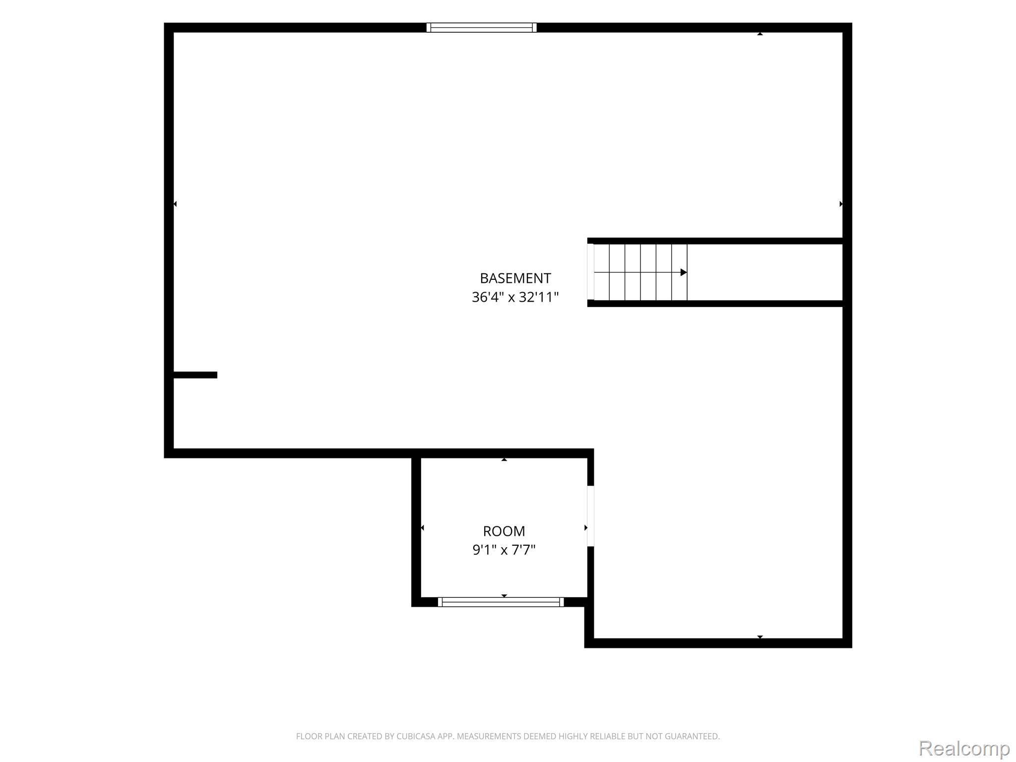 4444 Samoset Road Royal Oak, MI 48073 - Photo 36 of 36 Floor plan - Measurements are reliable, but not guaranteed.