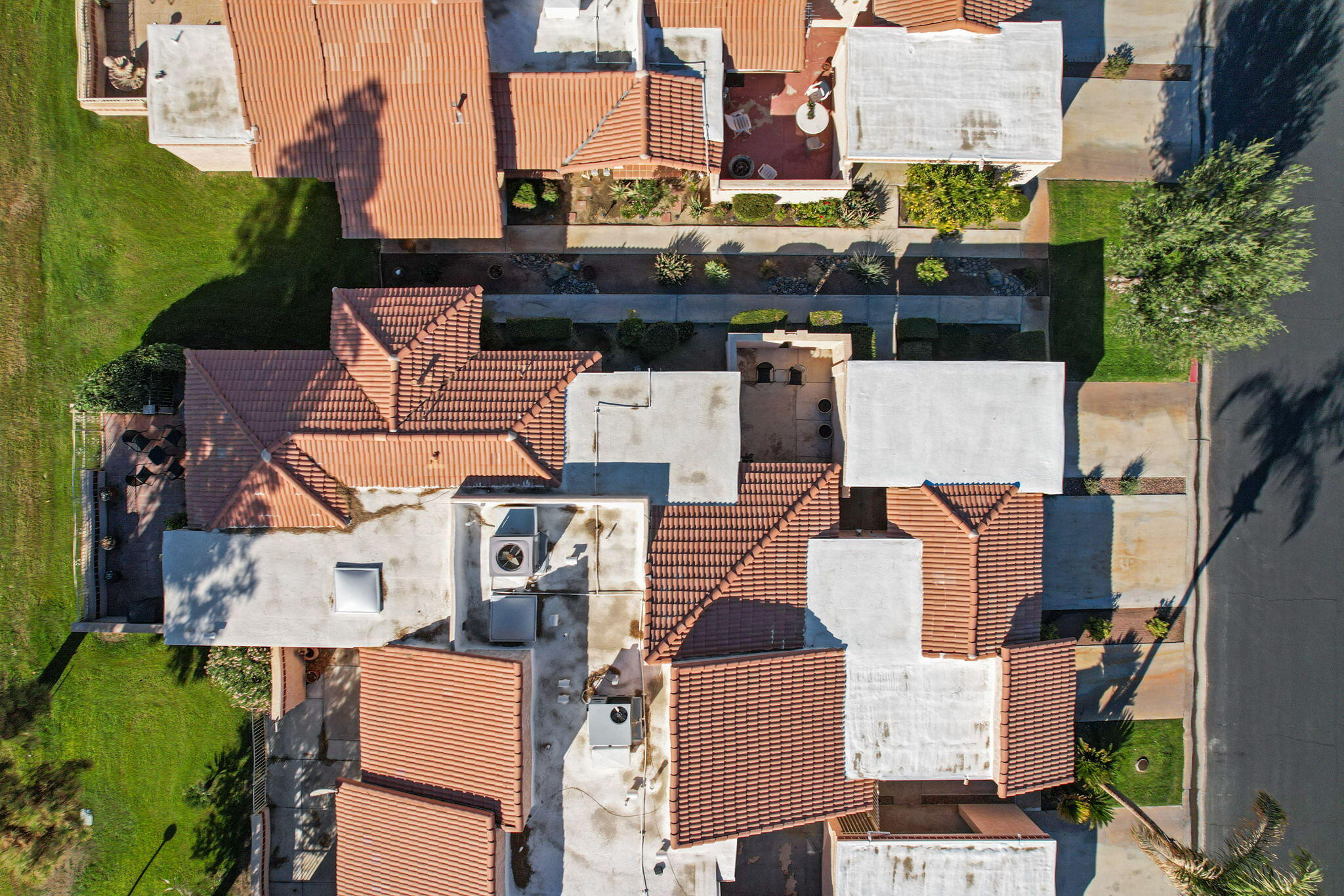 49091 Taylor Street Indio, CA 92201 - Photo 48 of 49 an aerial view of residential houses with outdoor space