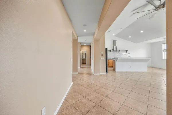 a view of a kitchen with a sink