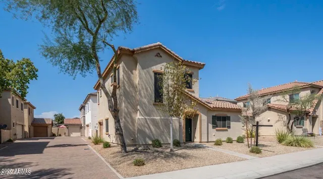 a front view of a house