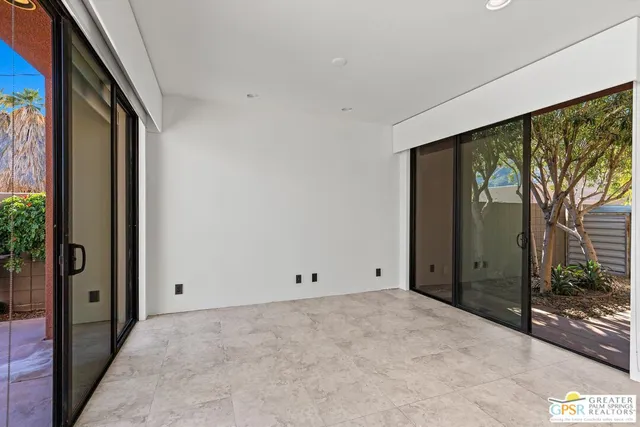 a view of an front door