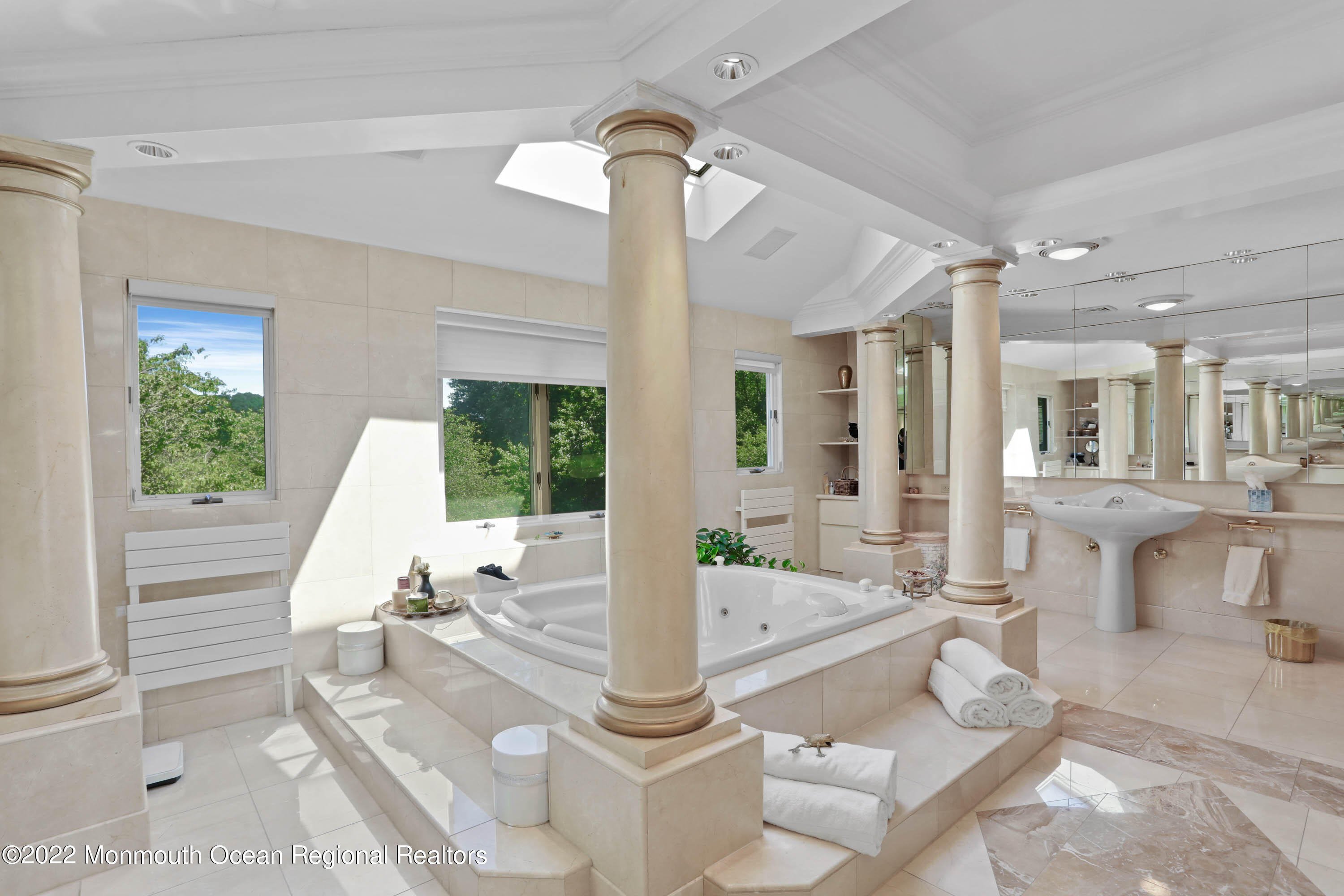 1903 Shadowbrook Drive Wall, NJ 07719 - Photo 37 of 74 a living room with fireplace furniture and a large window