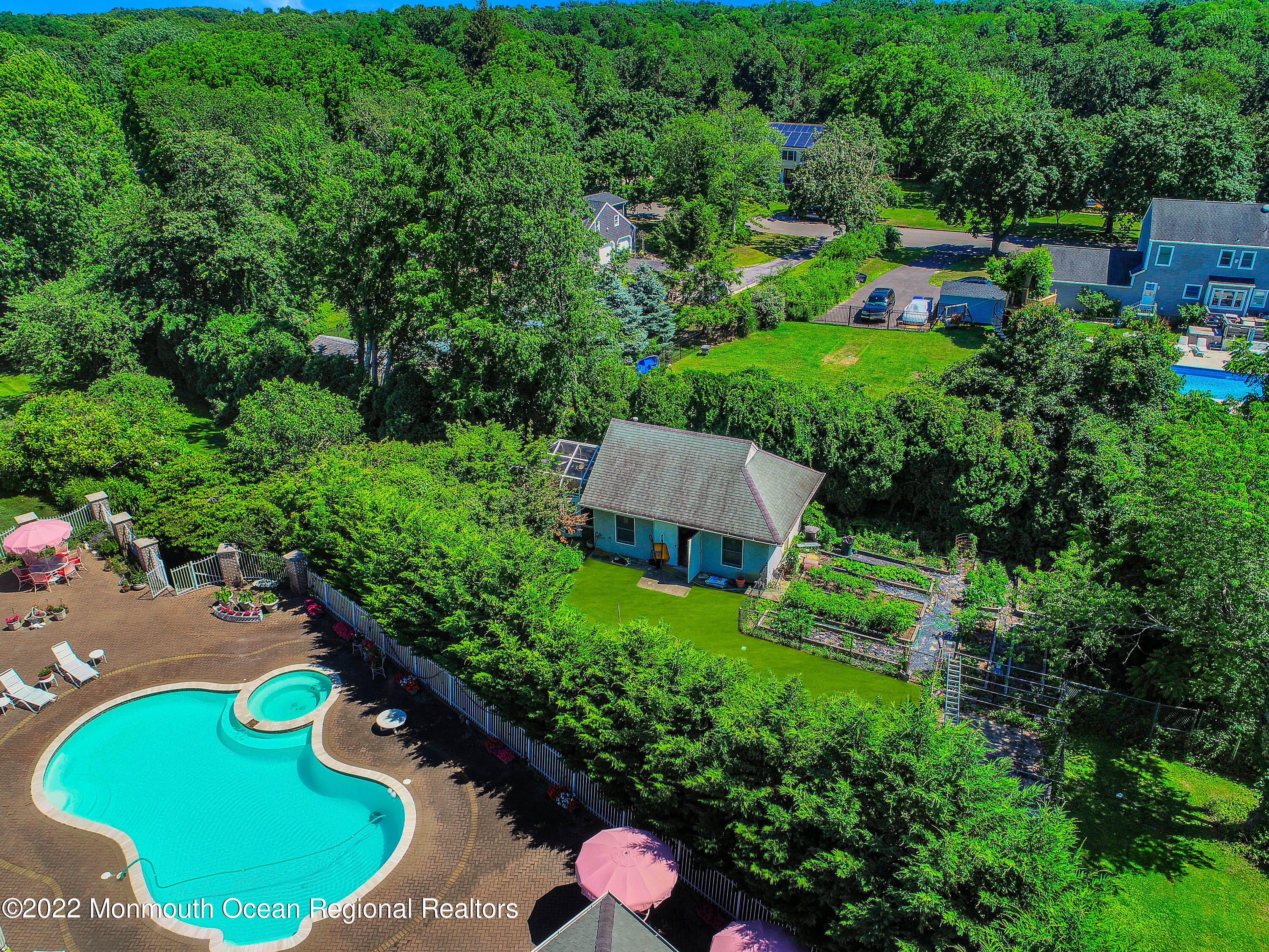 1903 Shadowbrook Drive Wall, NJ 07719 - Photo 52 of 74 an aerial view of a house with yard swimming pool and outdoor seating