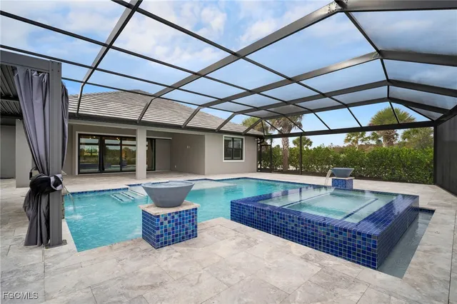 a view of a terrace with yard and lake view