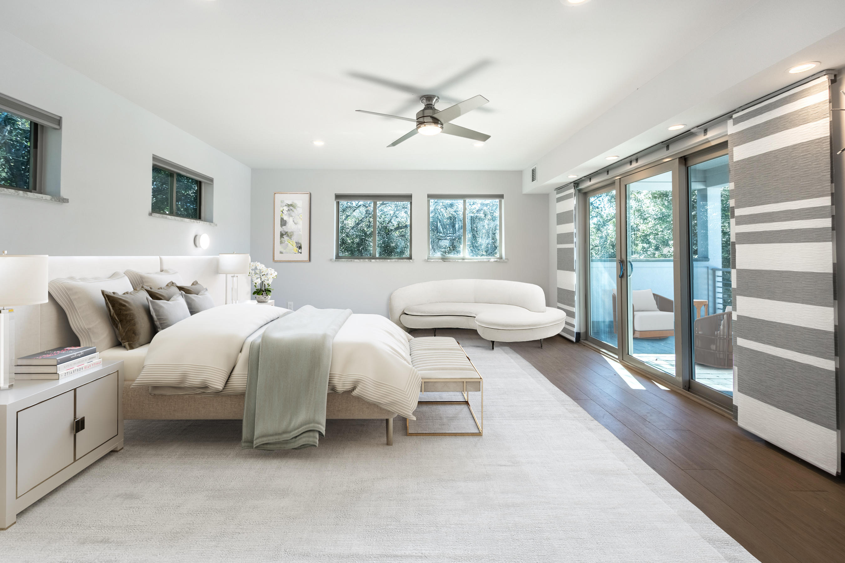 250 Baird Road Santa Rosa Beach, FL 32459 - Photo 23 of 55 a spacious bedroom with two beds and a large window