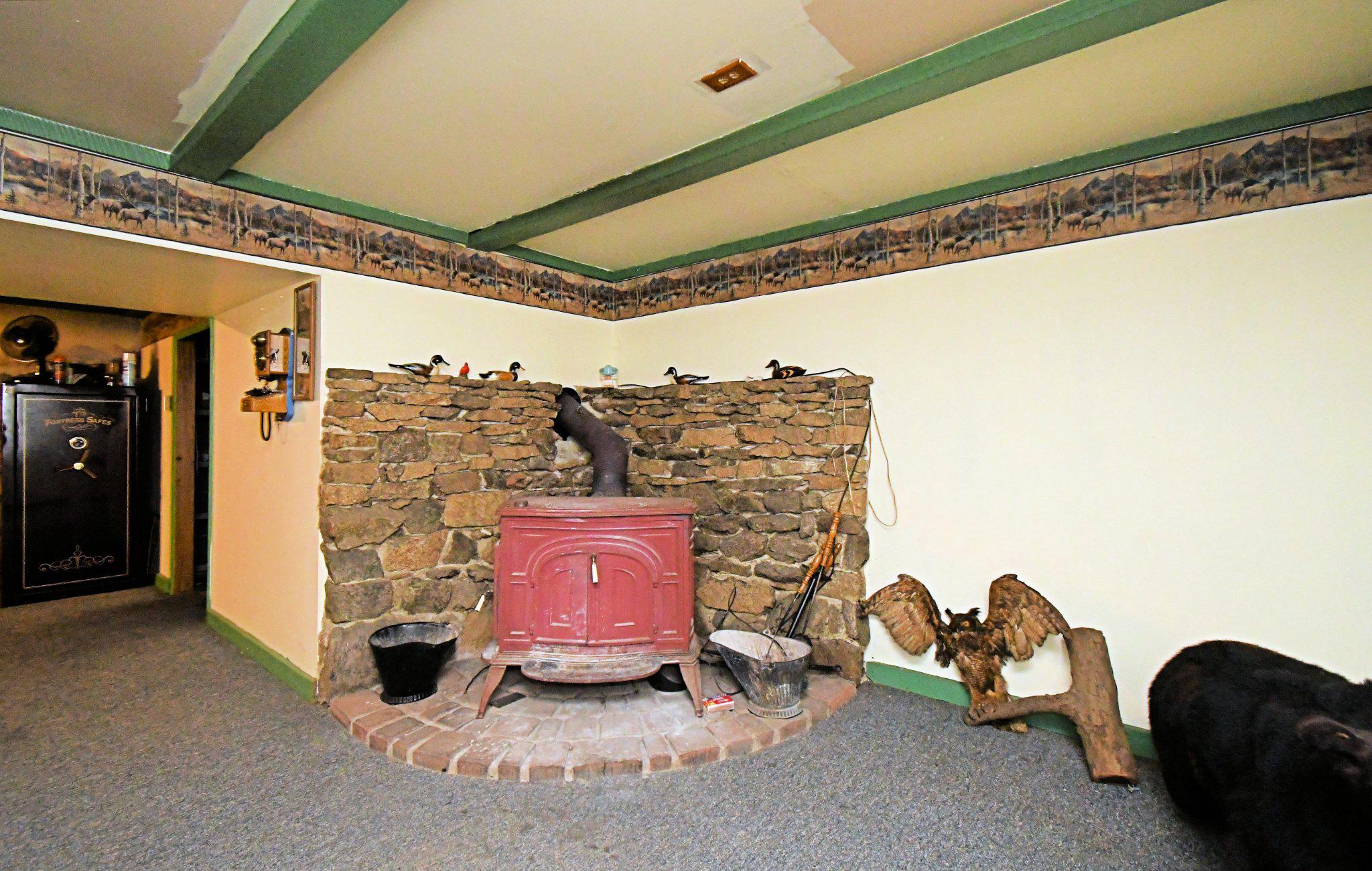 148 Fredericksville Road Mertztown, PA 19539 - Photo 39 of 65 Wood Stove in Finished Basement