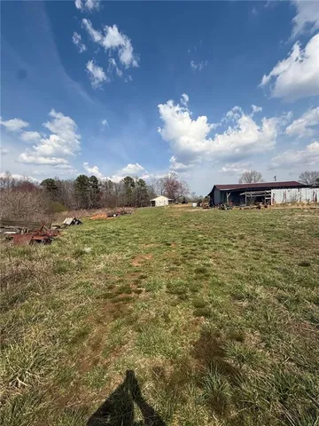 a view of a lake with a mountain