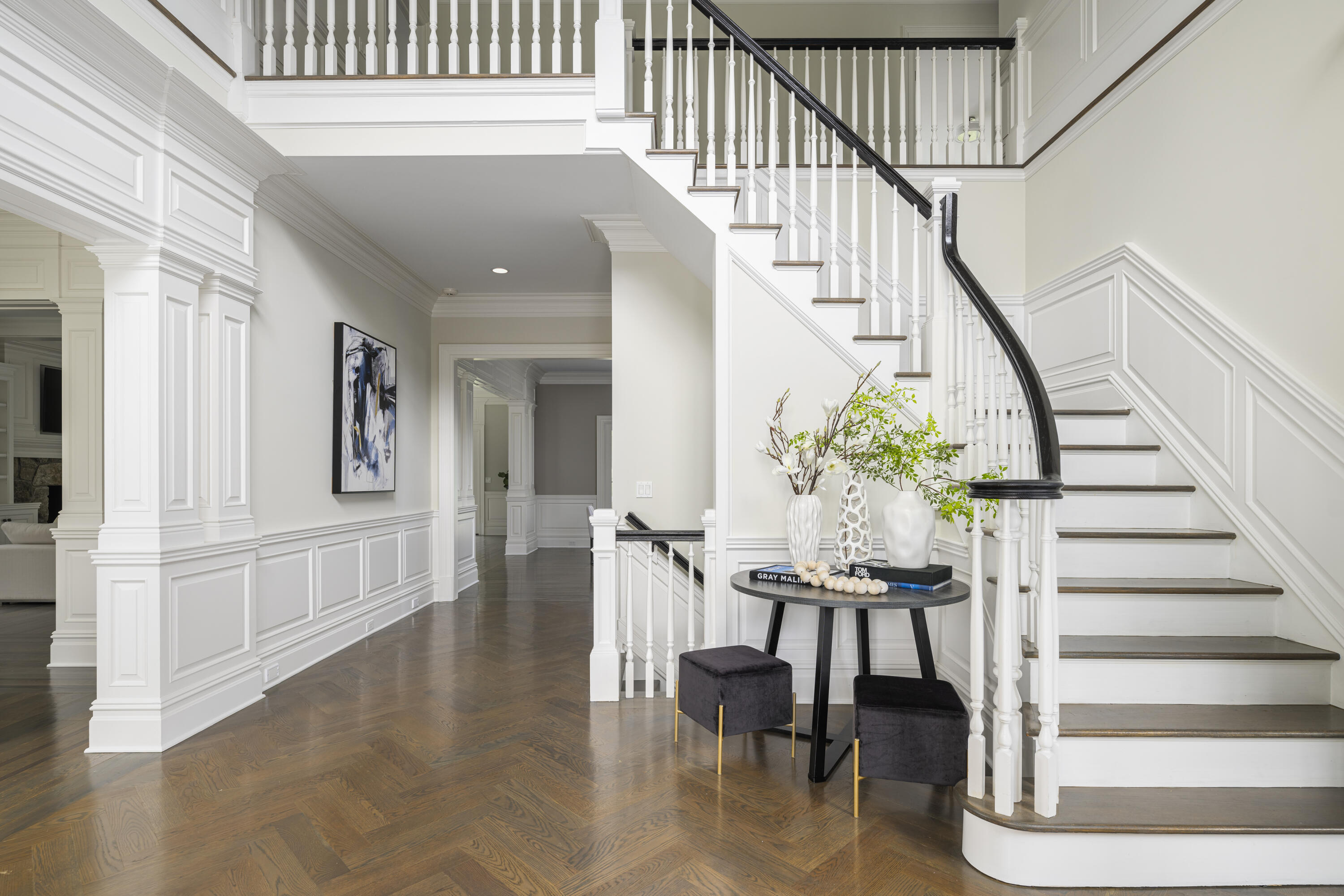 375 West Road New Canaan, CT 06840 - Photo 2 of 26 a view of entryway and hall with wooden floor