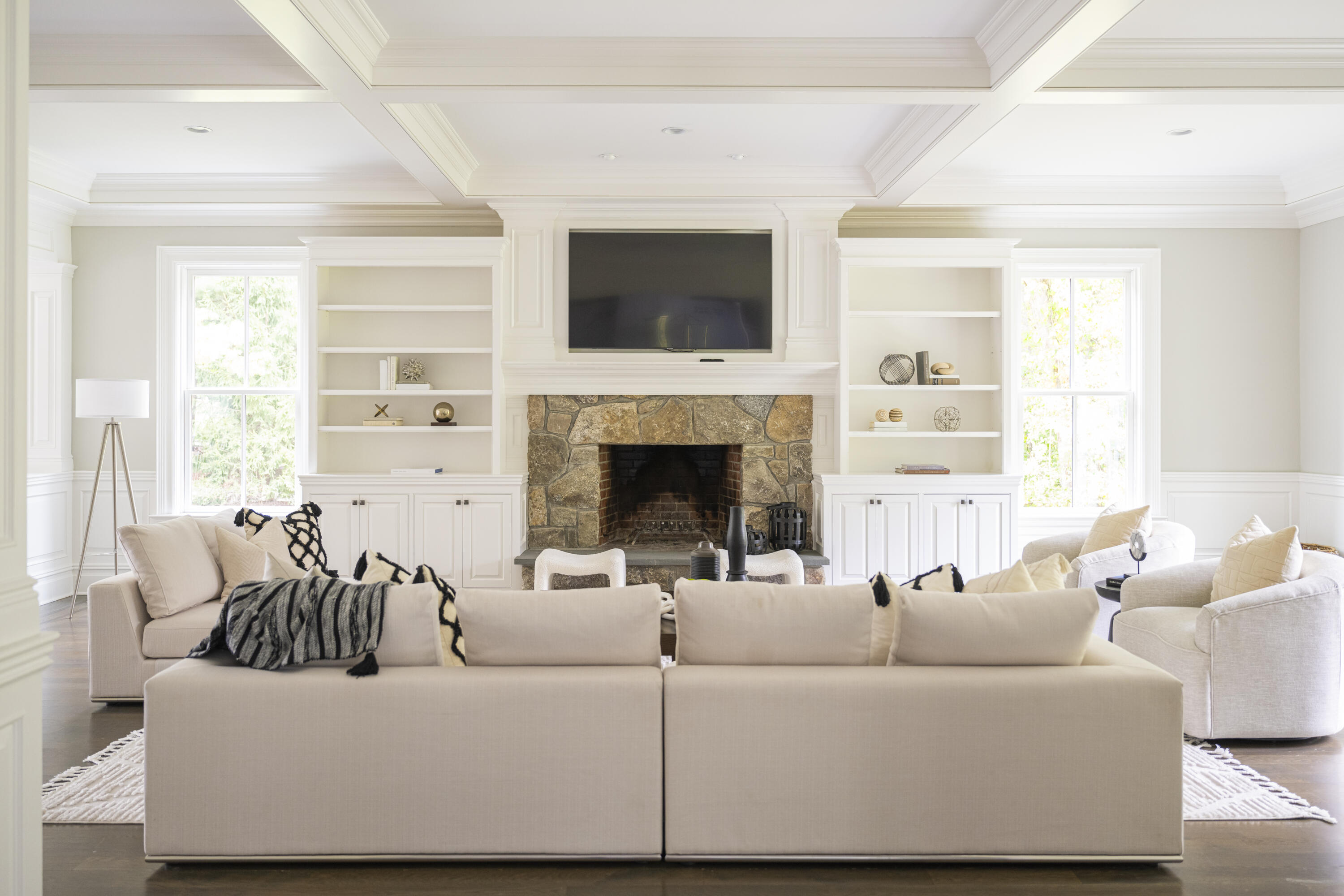 375 West Road New Canaan, CT 06840 - Photo 4 of 26 a living room with furniture fireplace and window