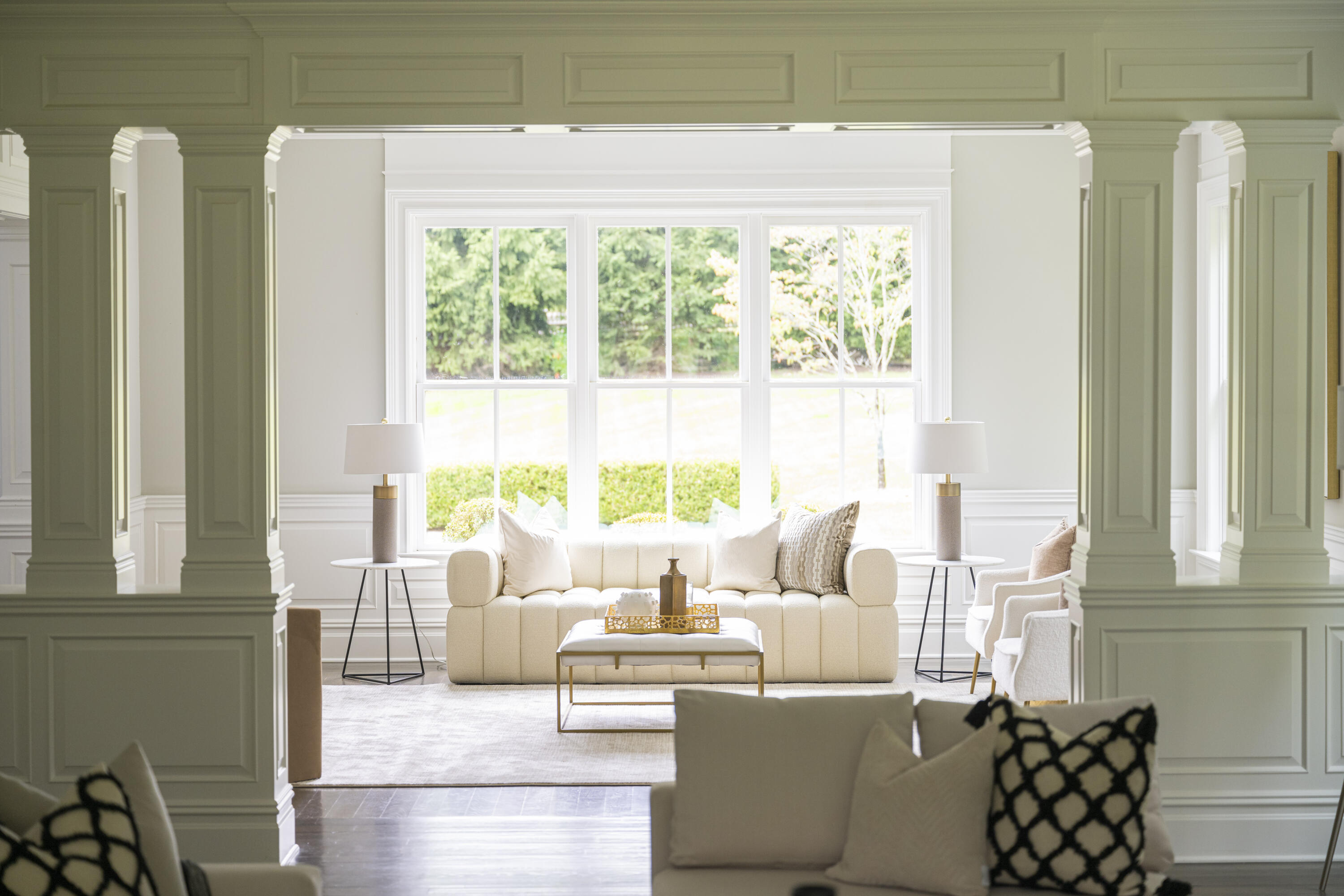 375 West Road New Canaan, CT 06840 - Photo 5 of 26 a living room with furniture and a large window