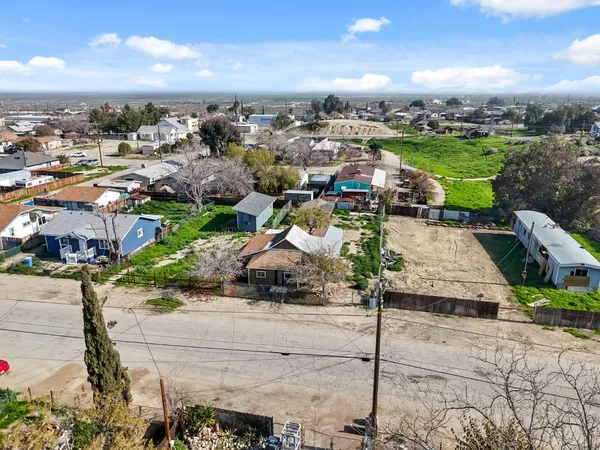 an aerial view of a city