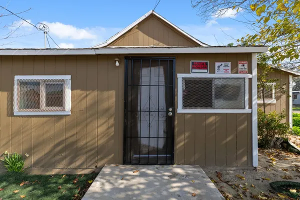 a front view of a house