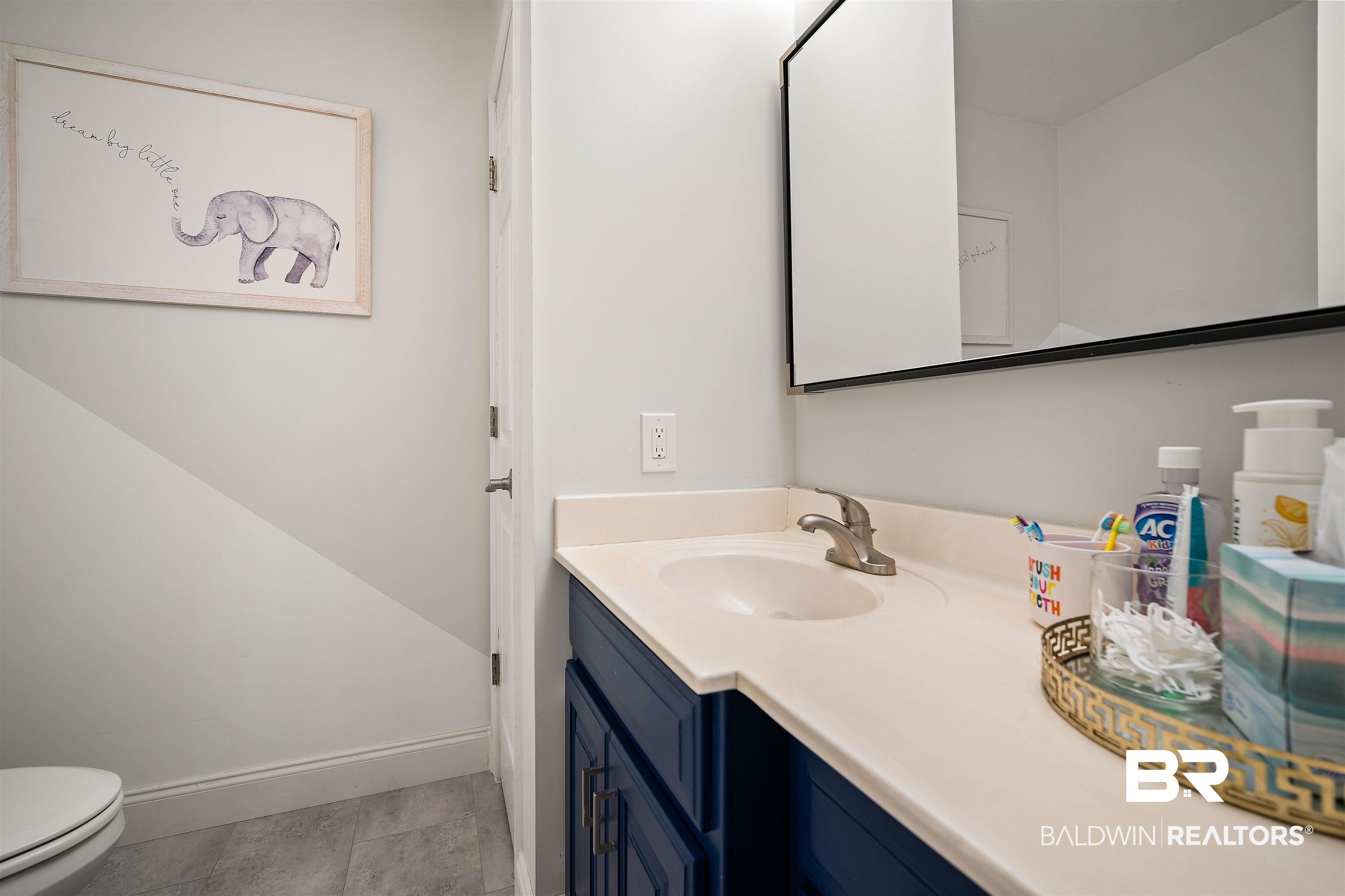 808 Michigan Avenue Fairhope, AL 36532 - Photo 22 of 33 Bathroom with tile patterned floors, vanity, and toilet