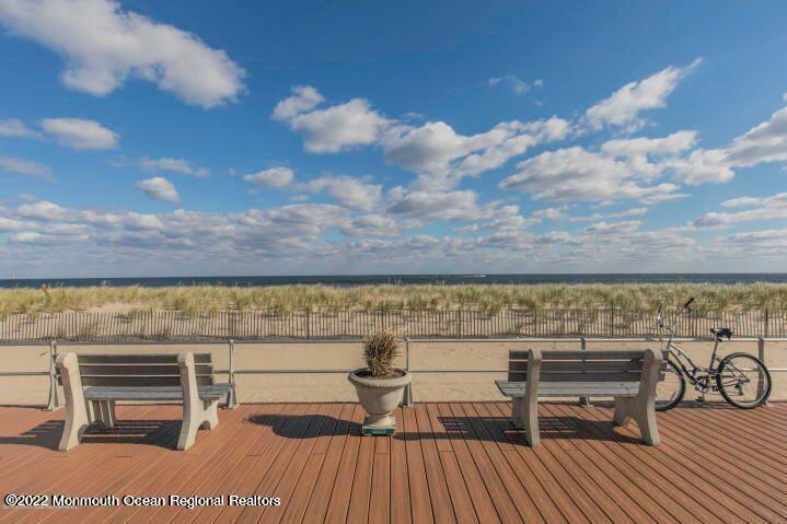 143 Mt Hermon Way, Unit 1/2 Ocean Grove, NJ 07756 - Photo 24 of 26 a view of terrace with seating space and wooden fence