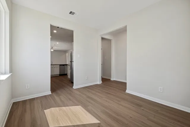 wooden floor in an empty room