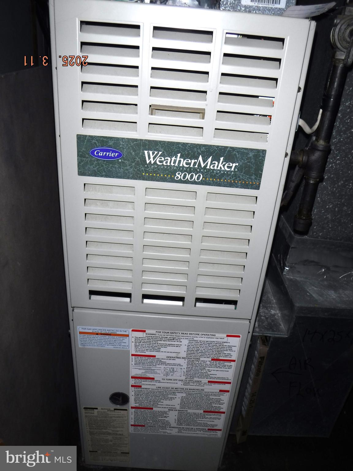 2015 Wareham Road Baltimore, MD 21222 - Photo 37 of 54 Carrier gas FHA furnace