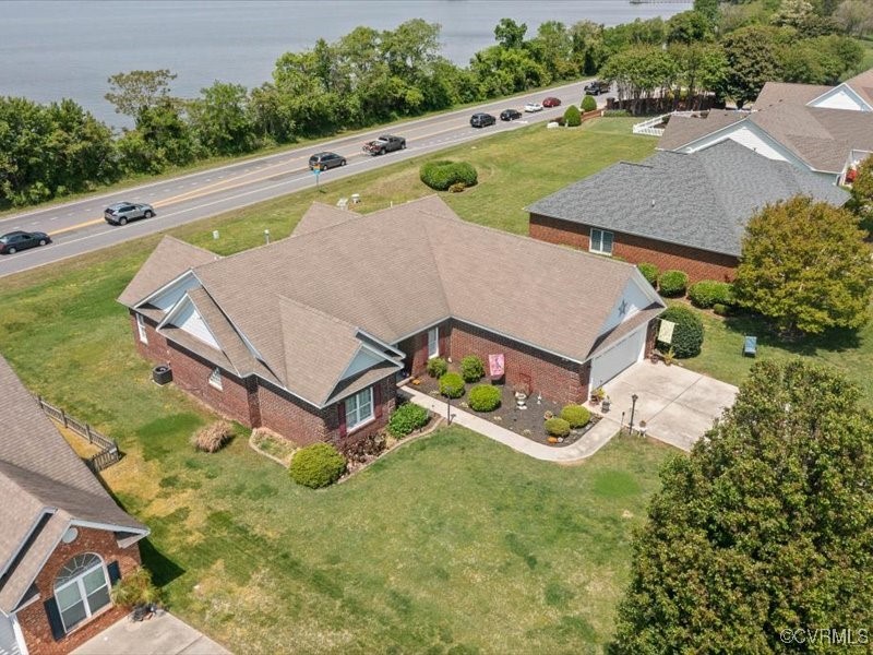 225 Lighthouse Pointe Hopewell, VA 23860 - Photo 28 of 32 an aerial view of a house with swimming pool and outdoor space