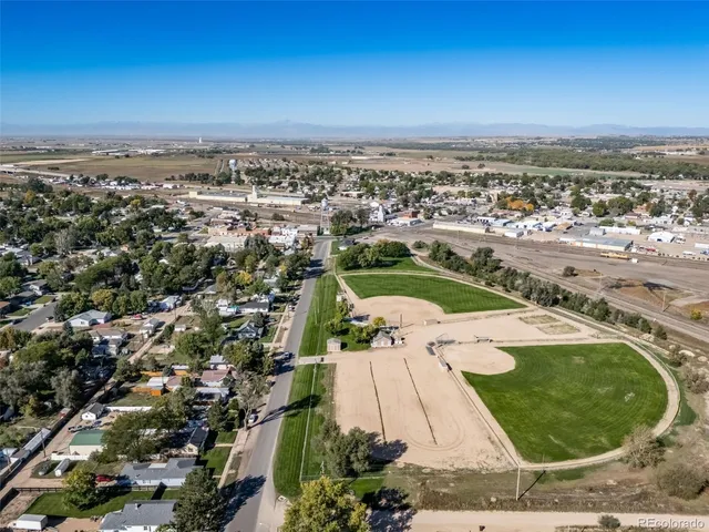 an aerial view of multiple house