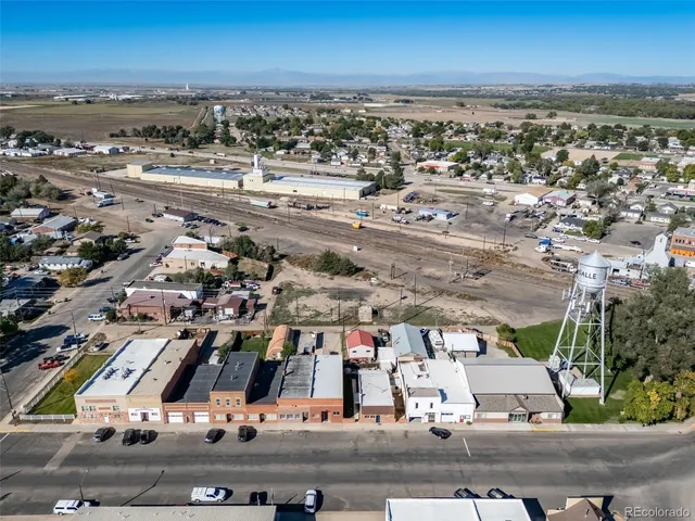 an aerial view of a city