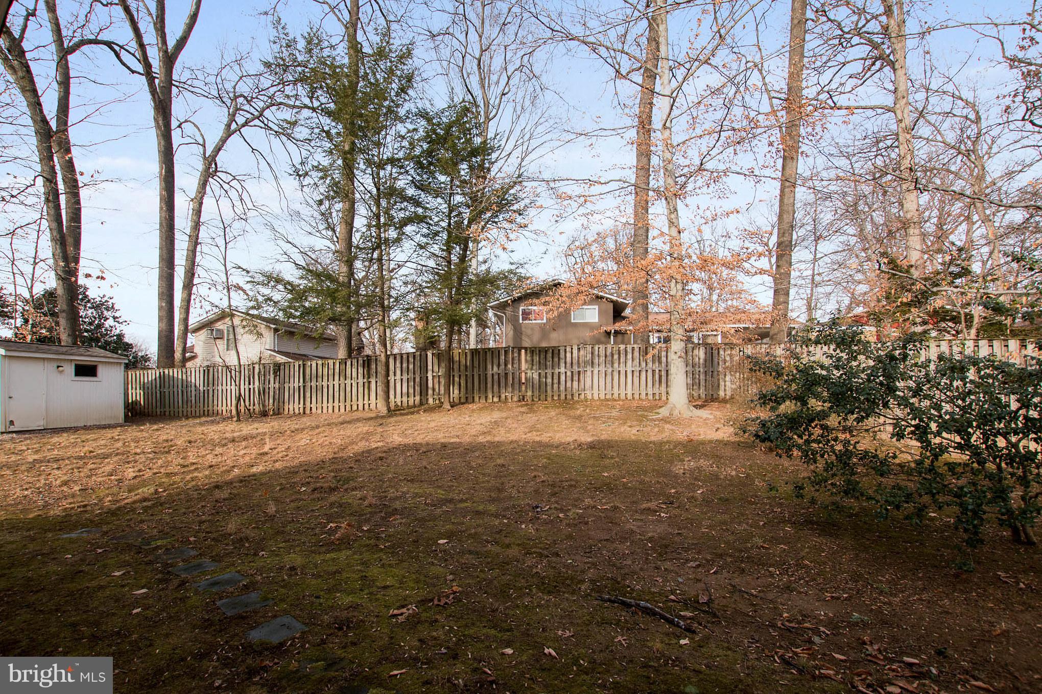 1100 La Grande Road Silver Spring, MD 20903 - Photo 28 of 30 Private backyard, partially fenced