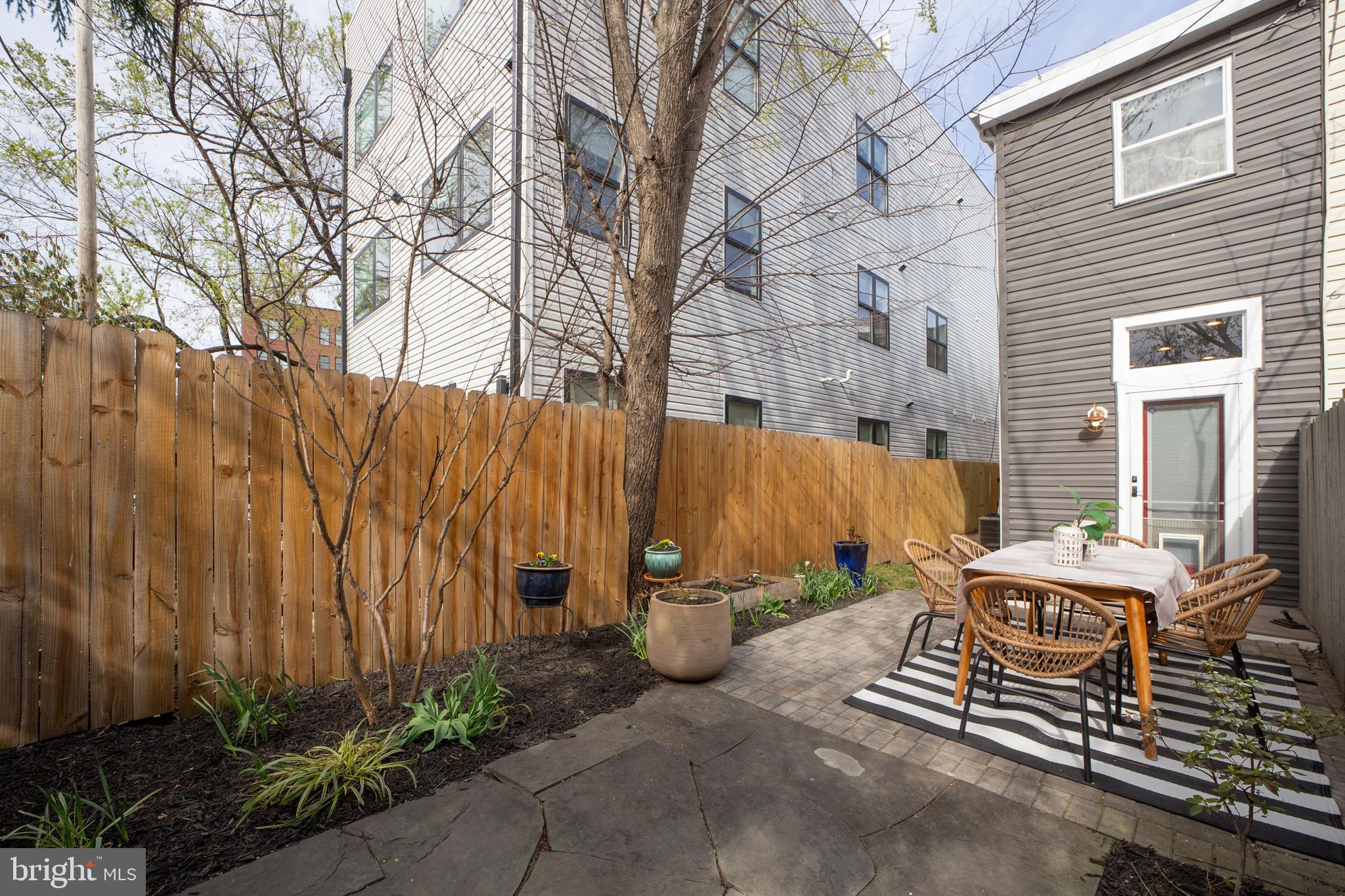 2012 2nd Street Northwest Washington, DC 20001 - Photo 27 of 28 a view of a table and chairs in back yard of a building