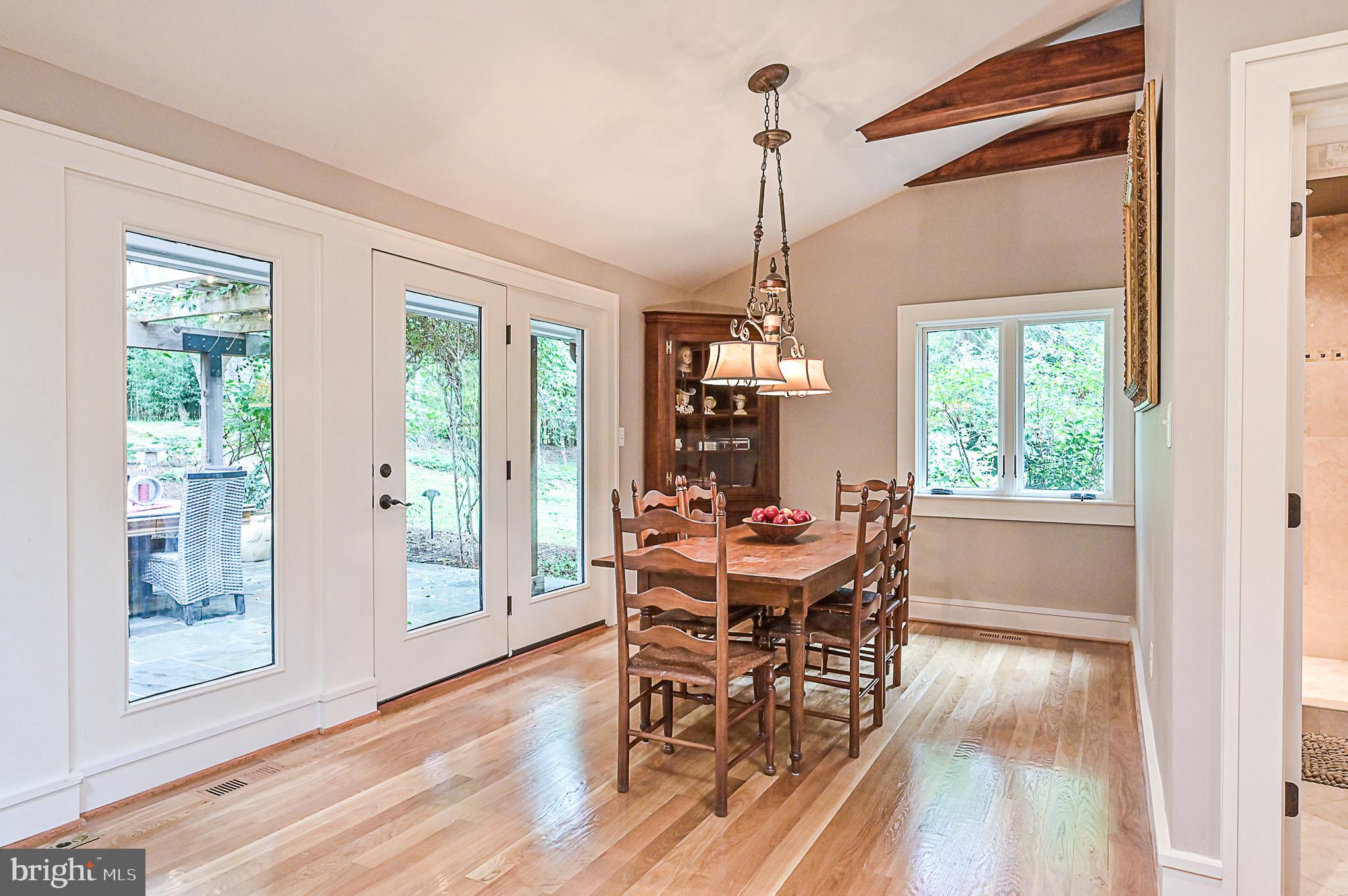 10600 Hunters Valley Road Vienna, VA 22181 - Photo 7 of 50 Dining Room with Glass Doors to Al Fresco Dining