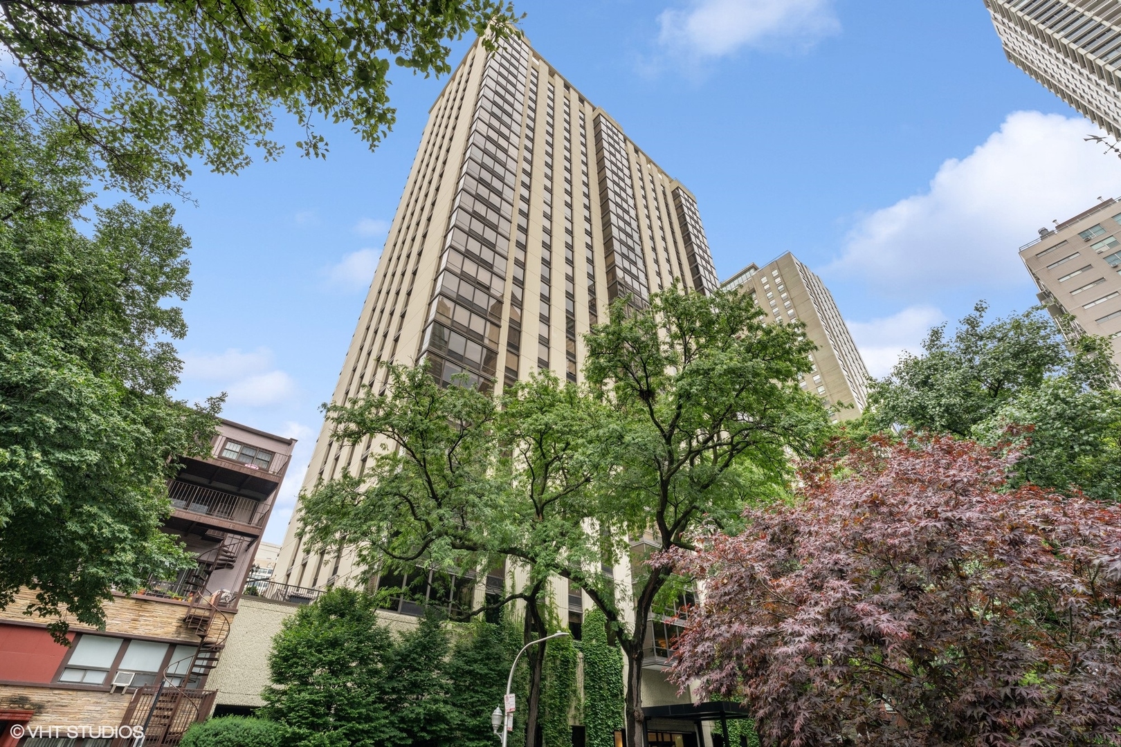 100 East Bellevue Place, Unit 18D Chicago, IL 60611 - Photo 1 of 24 an aerial view of a residential apartment building
