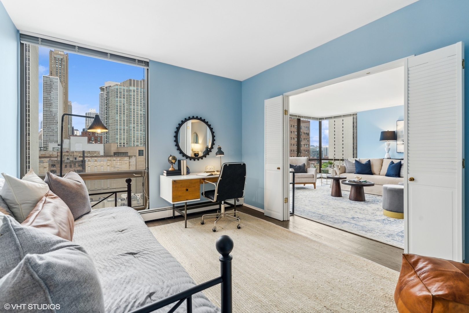 100 East Bellevue Place, Unit 18D Chicago, IL 60611 - Photo 15 of 24 a living room with furniture